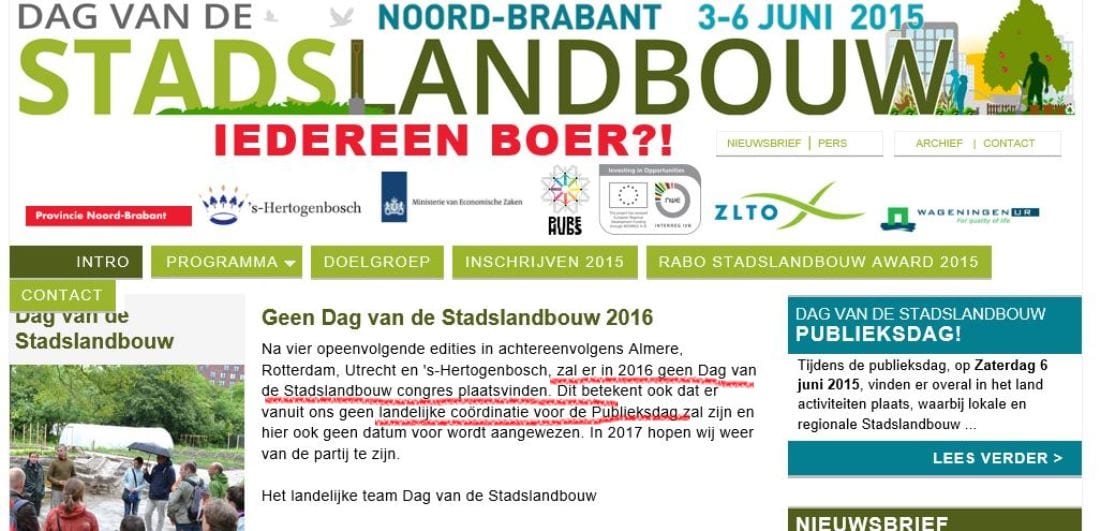 Je kan ook lezen: de subsidie is opgebruikt.